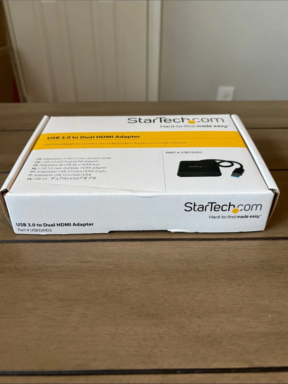 235. USB 3.0 to Dual HDMI Adapter - White and Yellow